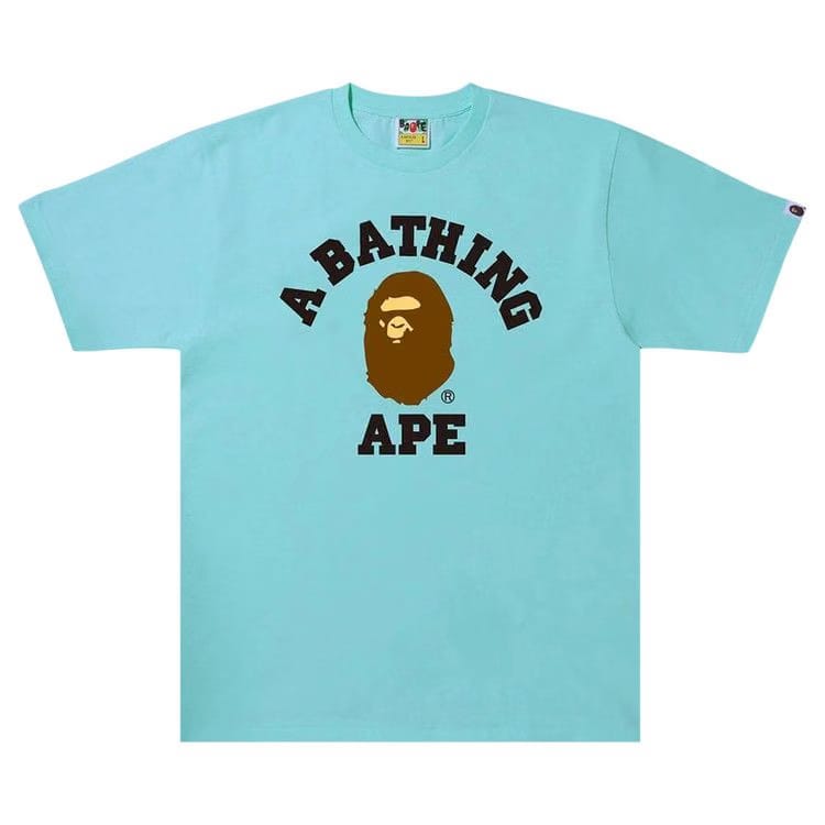 BAPE College T-Shirt Blue/Sax