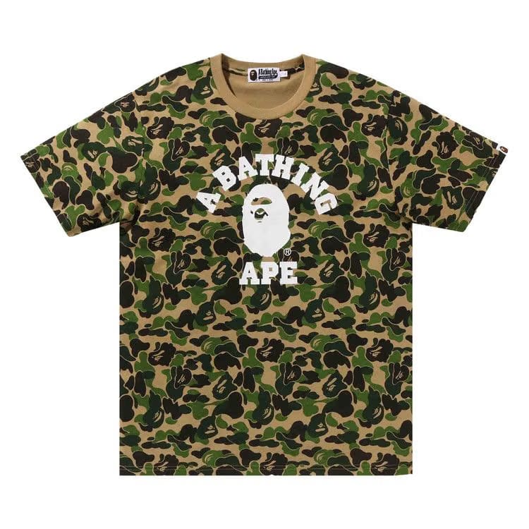 BAPE ABC Camo College T-Shirt Green