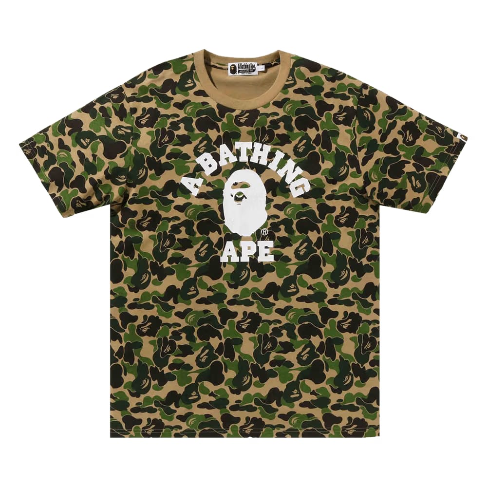 BAPE ABC Camo College T-Shirt Green