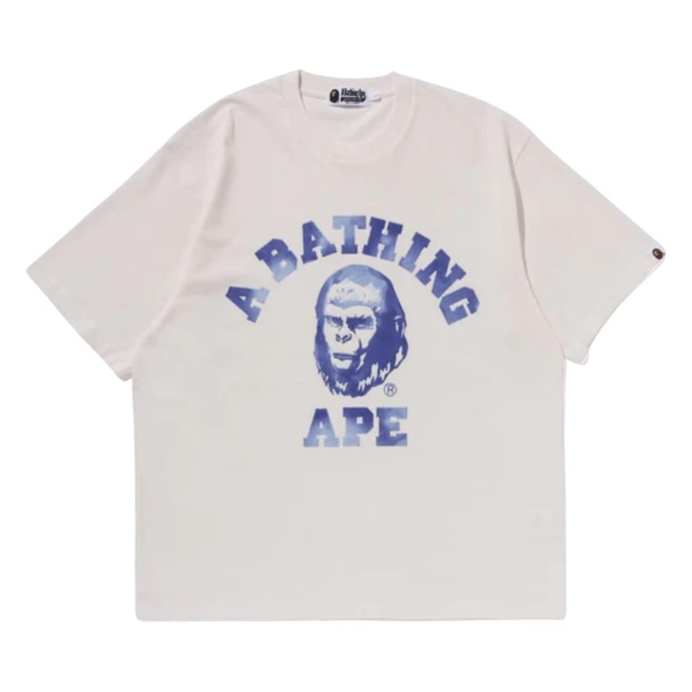 BAPE College Graphic T-Shirt Ivory