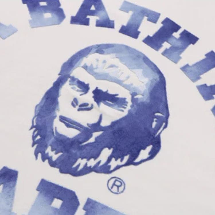 BAPE College Graphic T-Shirt Ivory