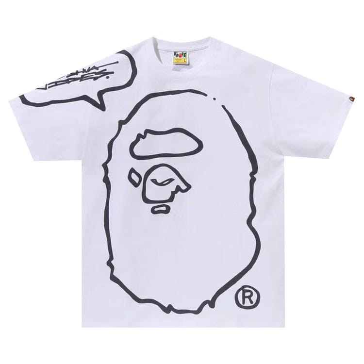 BAPE x Joshua Vides Ape Head T-Shirt White