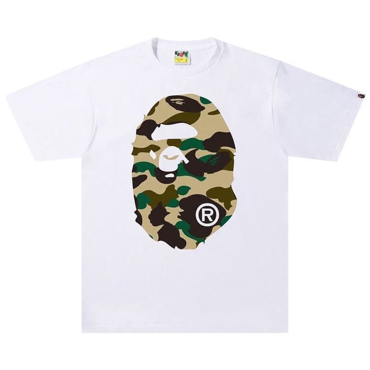 BAPE 1st Camo Big Ape Head T-Shirt White/Yellow