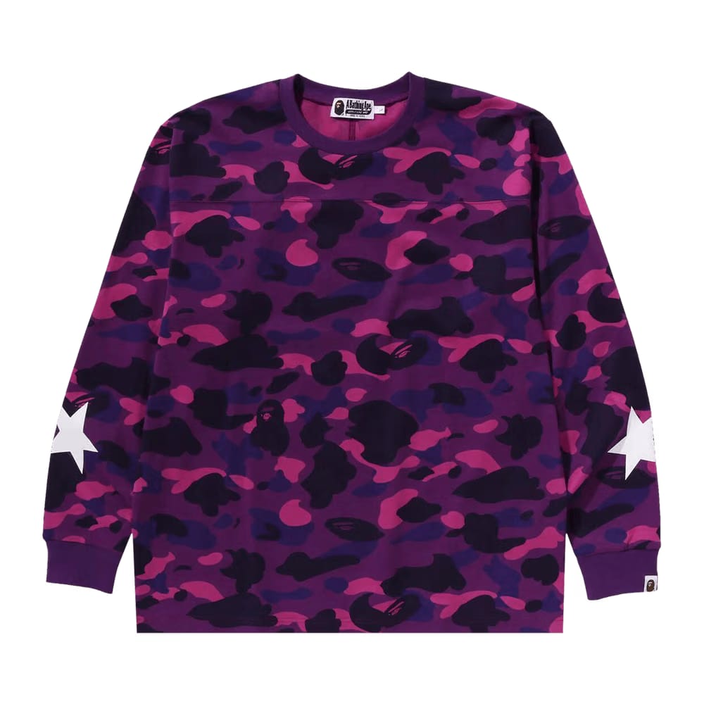 BAPE Color Camo Relaxed Fit Long-Sleeve T-Shirt Purple