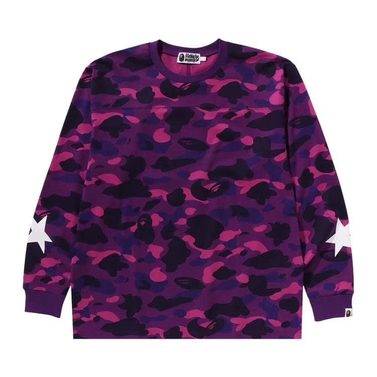 BAPE Color Camo Relaxed Fit Long-Sleeve T-Shirt Purple