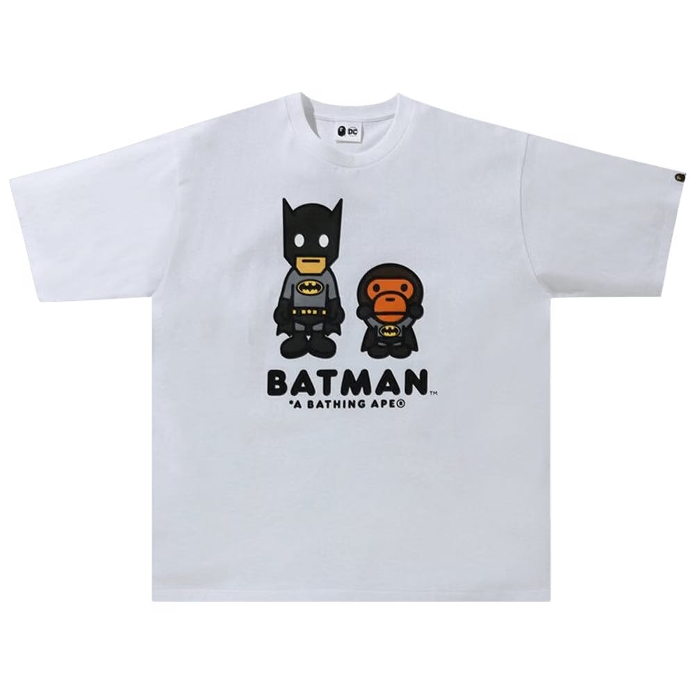 BAPE x DC Baby Milo Batman Relaxed Fit T-Shirt White