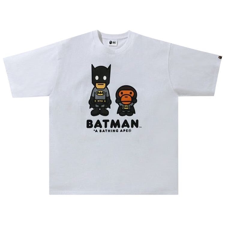 BAPE x DC Baby Milo Batman Relaxed Fit T-Shirt White