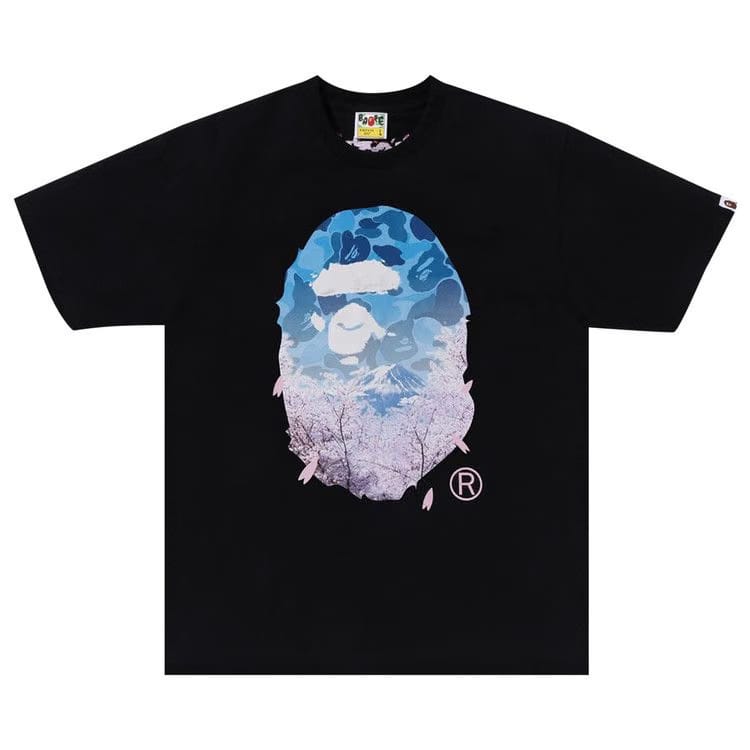 BAPE Sakura Photo Ape Head Black