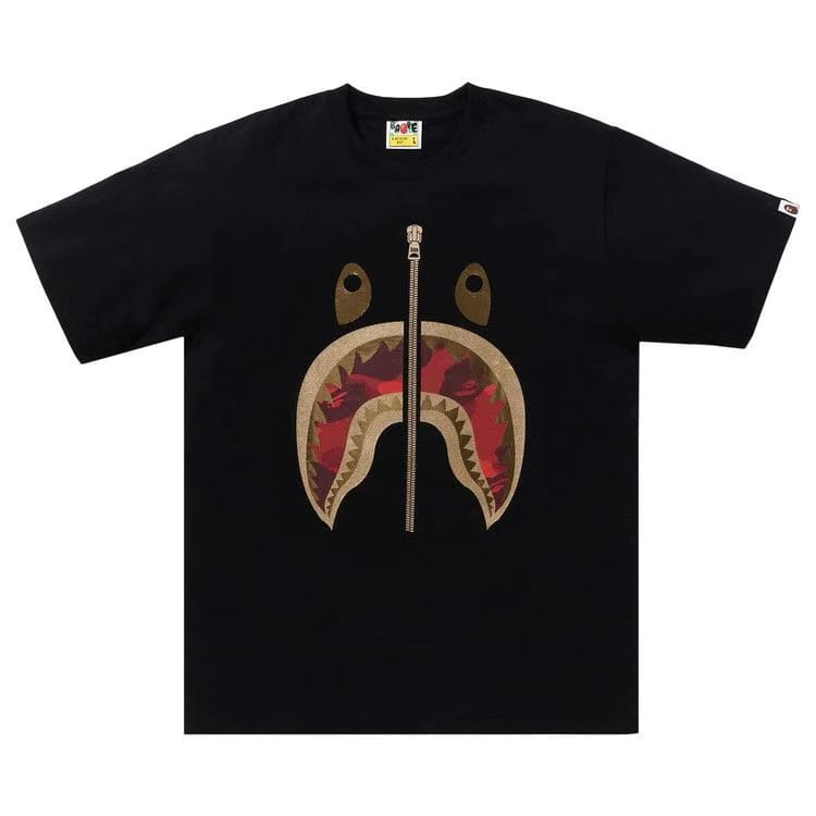 BAPE Color Camo Shark T-Shirt Black/Red