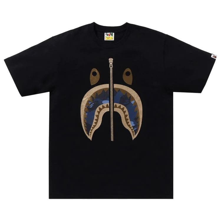 BAPE Color Camo Shark T-Shirt Black/Navy