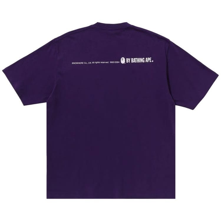BAPE Graffiti Bape Logo Relaxed Fit T-Shirt Purple
