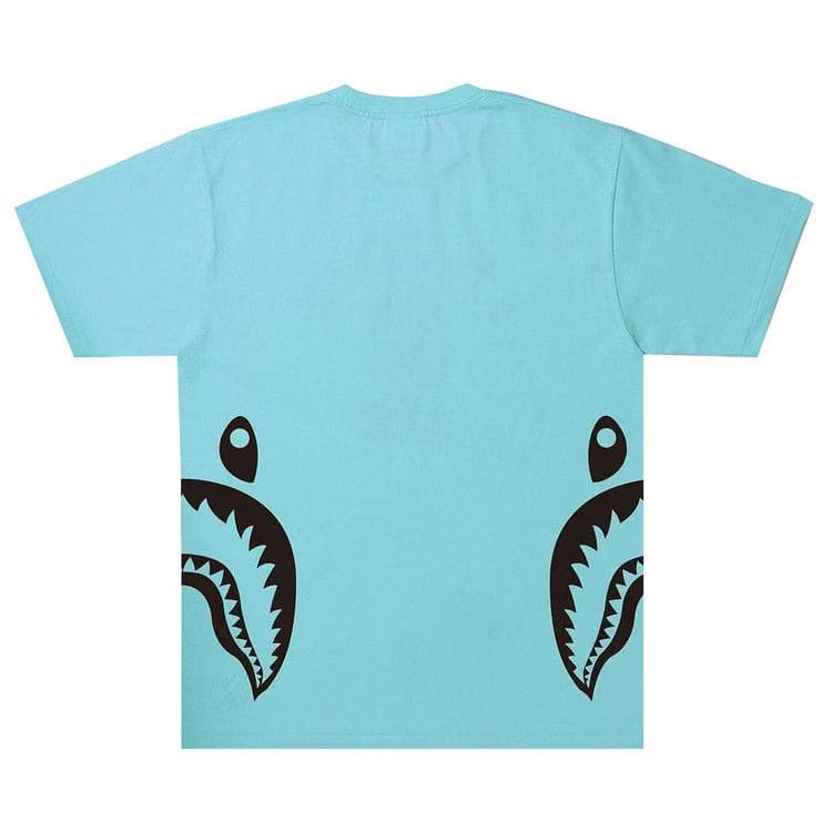 BAPE Bicolor Side Shark T-Shirt Sax
