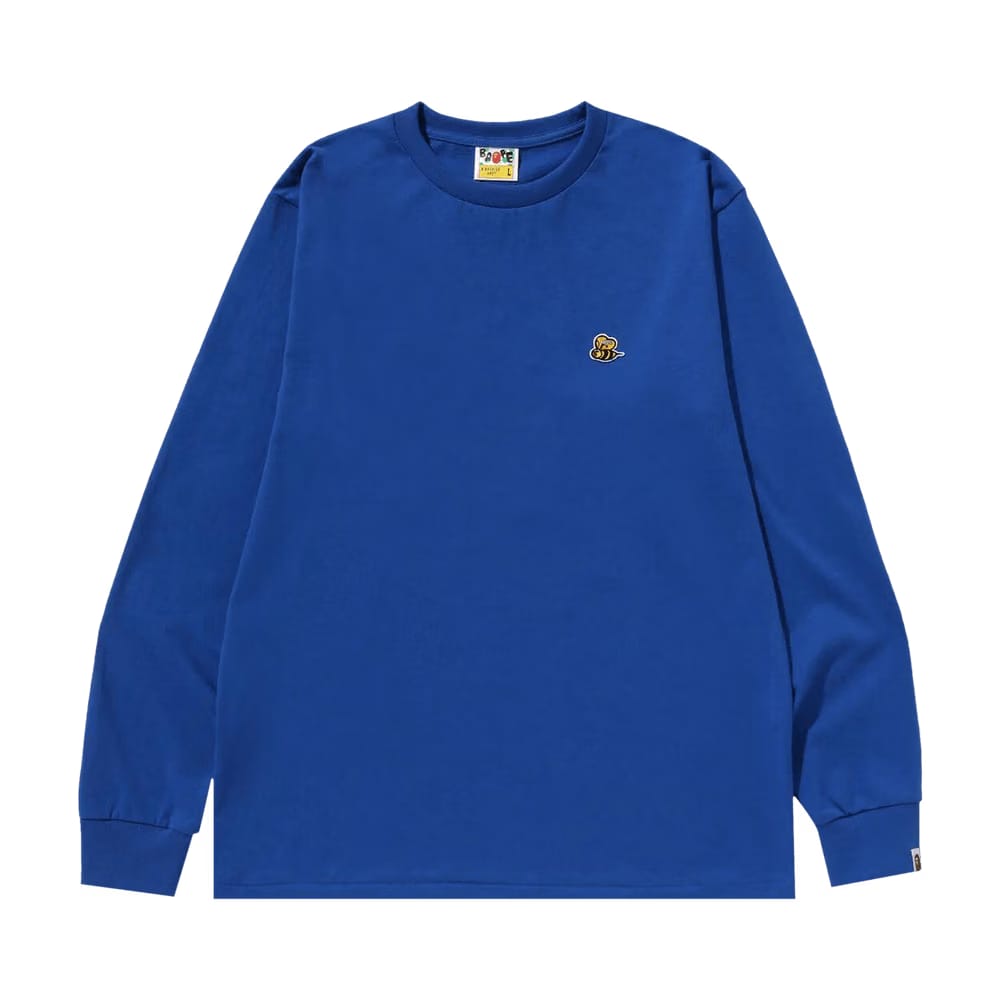 BAPE Bee One Point Long-Sleeve T-Shirt Blue