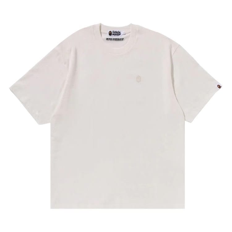 BAPE Tonal Ape Head One Point T-Shirt Ivory