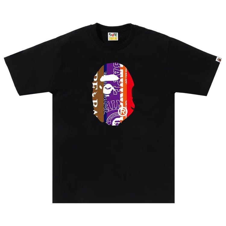 BAPE Fans Scarf Ape Head T-Shirt Black
