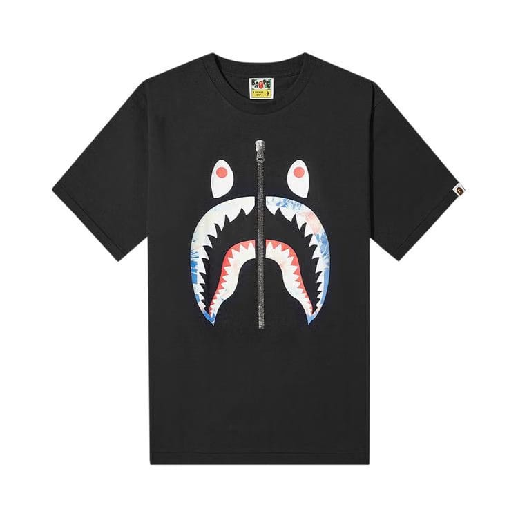 BAPE Tie Dye Shark T-Shirt Black/Navy