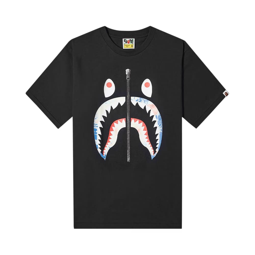 BAPE Tie Dye Shark T-Shirt Black/Navy