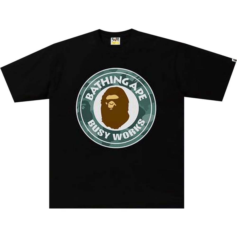 BAPE Color Camo Busy Works Relaxed T-Shirt Black/Green