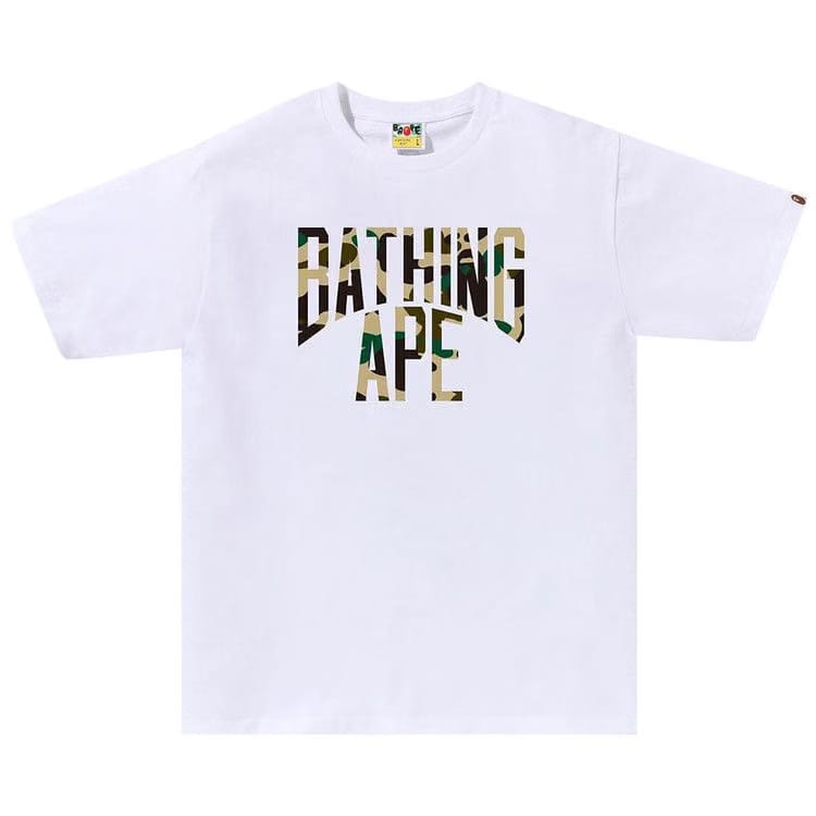 BAPE 1st Camo NYC Logo T-Shirt White