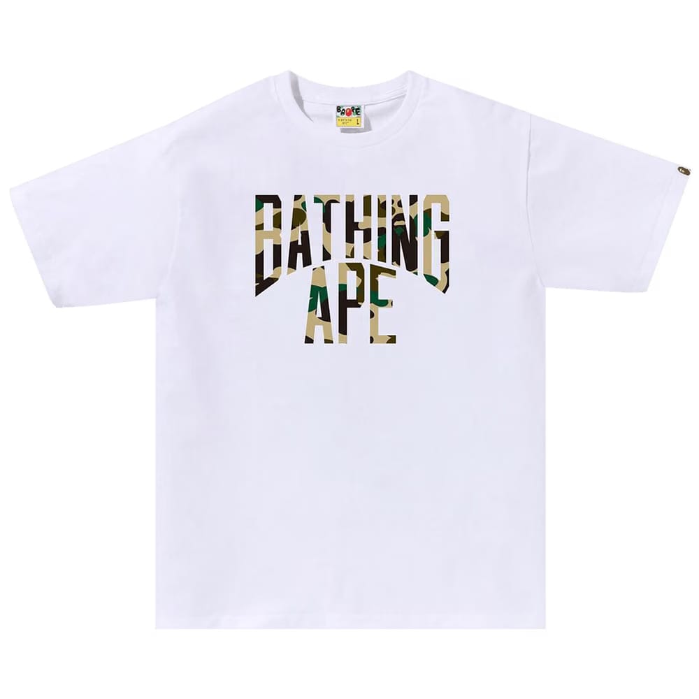 BAPE 1st Camo NYC Logo T-Shirt White