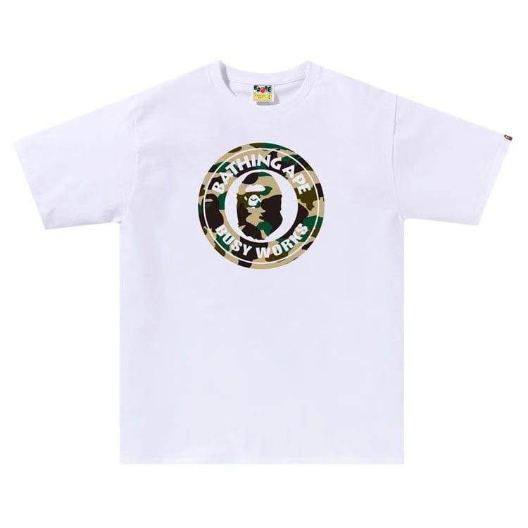 BAPE 1st Camo Busy Works T-Shirt White