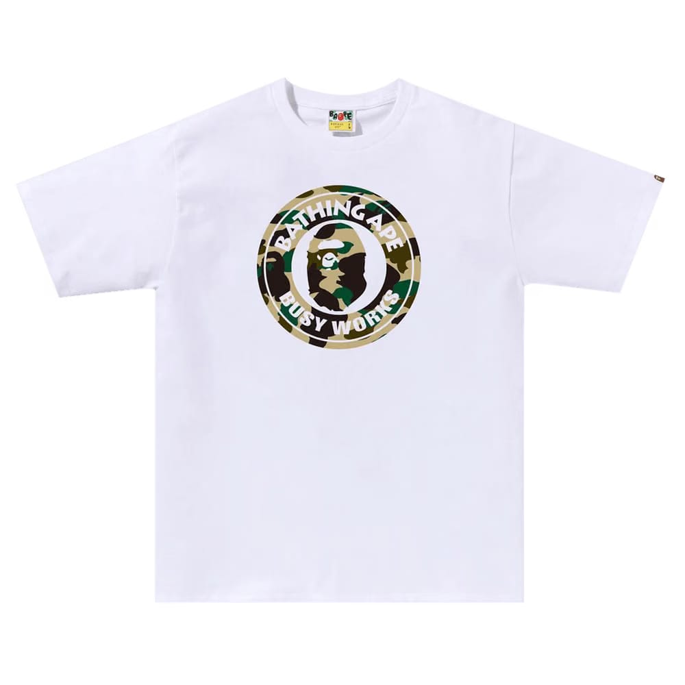 BAPE 1st Camo Busy Works T-Shirt White
