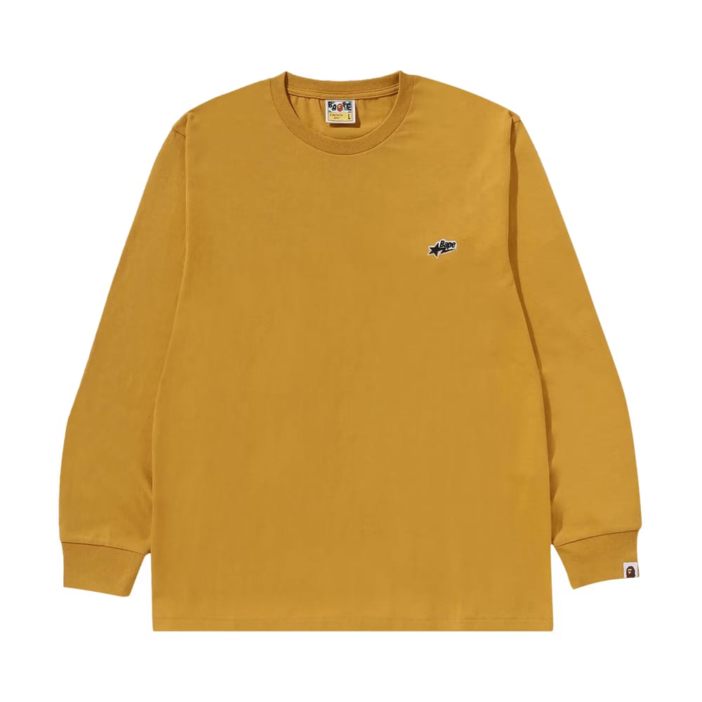 BAPE Sta One Point Long-Sleeve T-Shirt Yellow