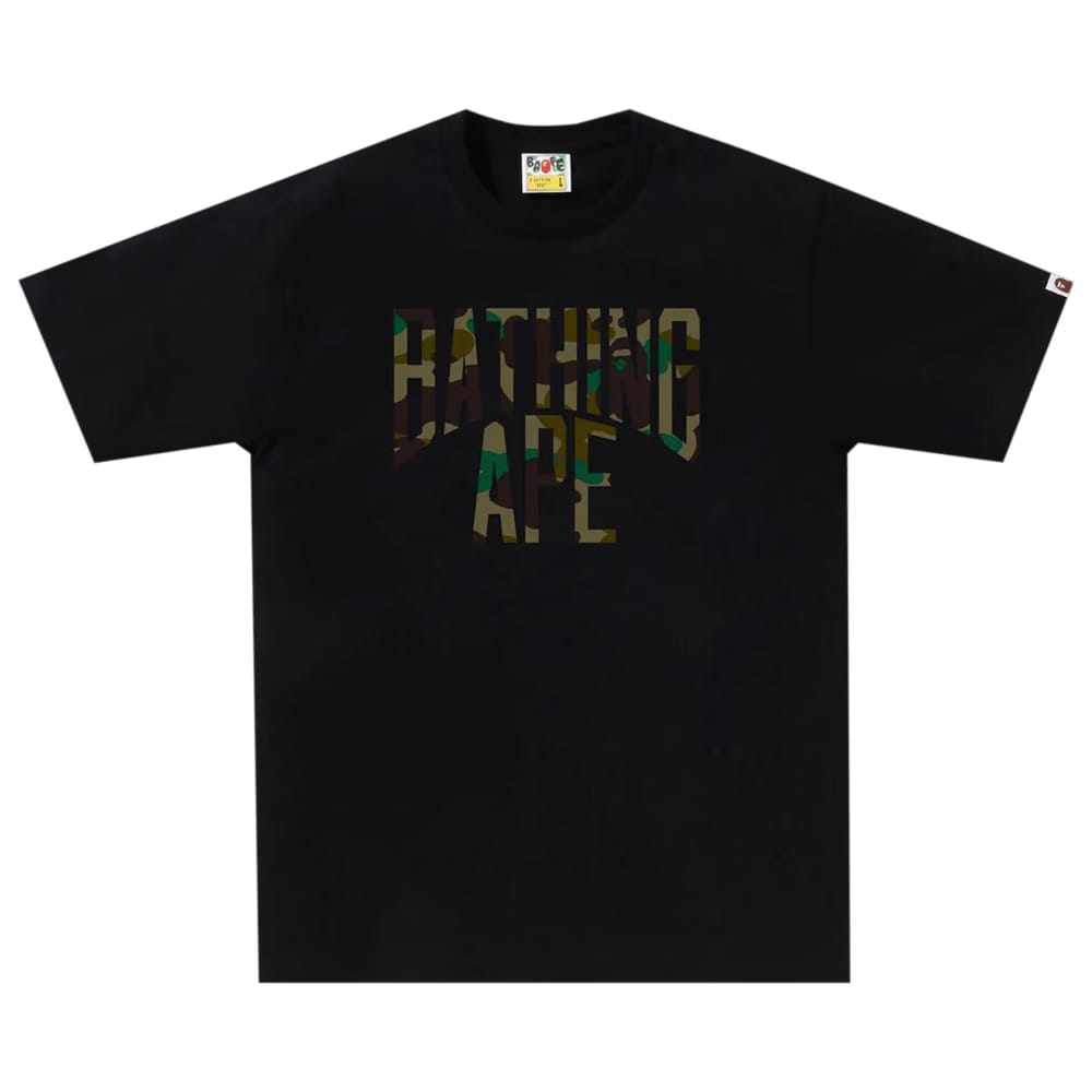 BAPE 1st Camo NYC Logo T-Shirt Black/Green