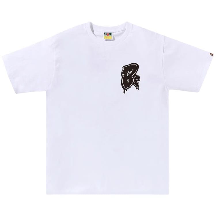 BAPE Graffiti B One Point T-Shirt White