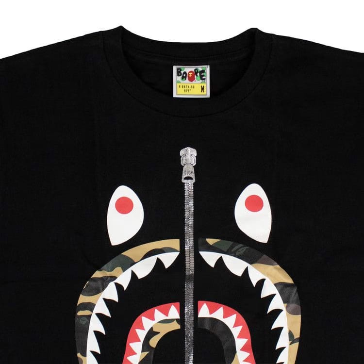BAPE 1st Camo Shark T-Shirt Black/Yellow