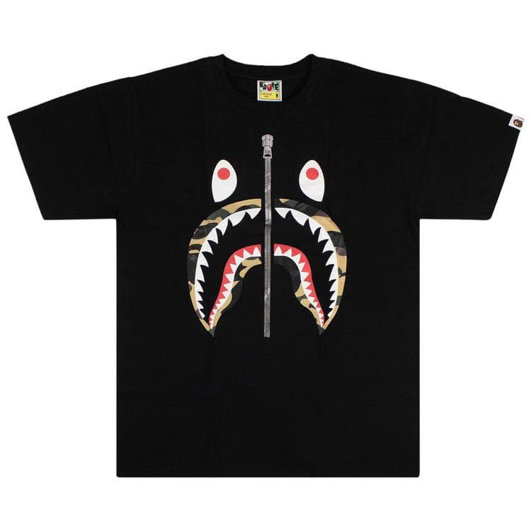 BAPE 1st Camo Shark T-Shirt Black/Yellow