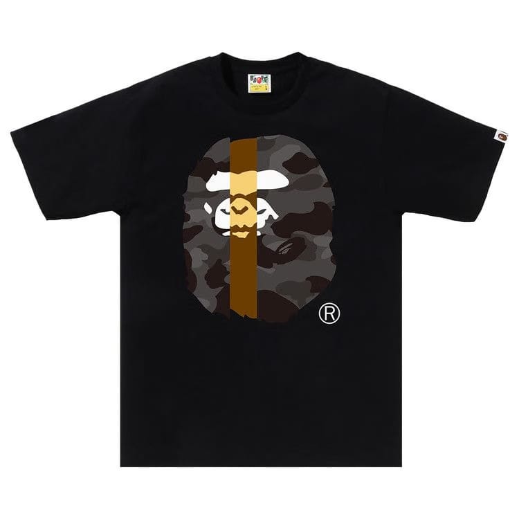 BAPE Color Camo Transform Big Ape Head T-Shirt Black/Black