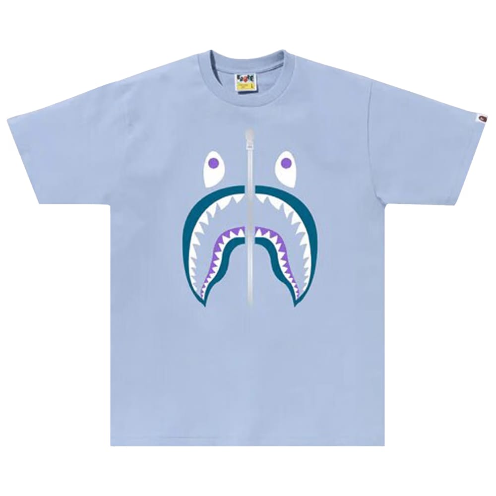BAPE Colors Shark T-Shirt Sax