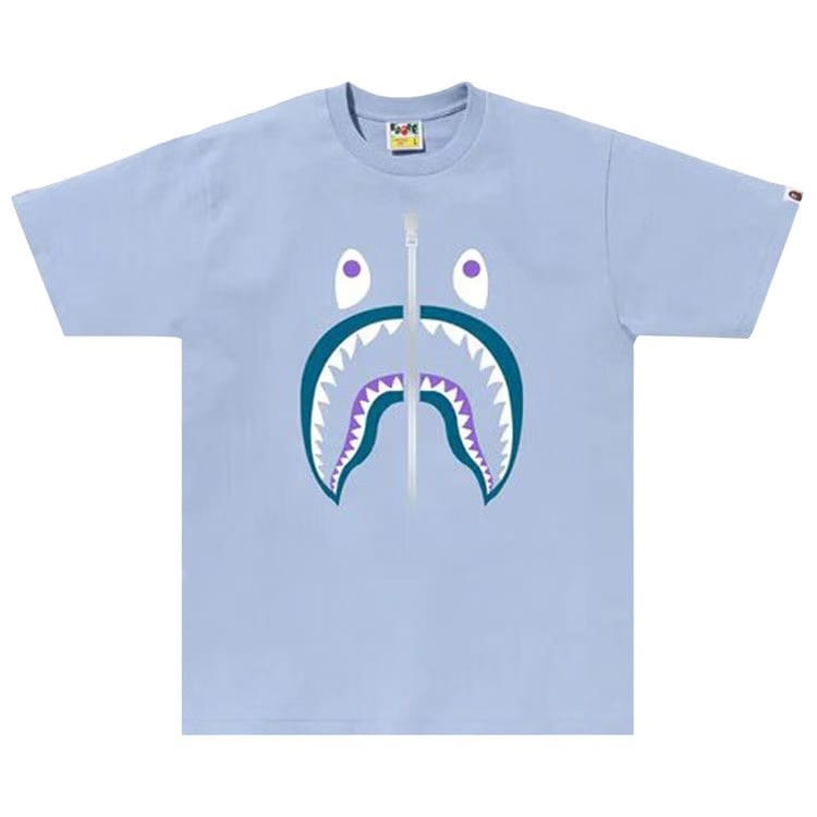 BAPE Colors Shark T-Shirt Sax
