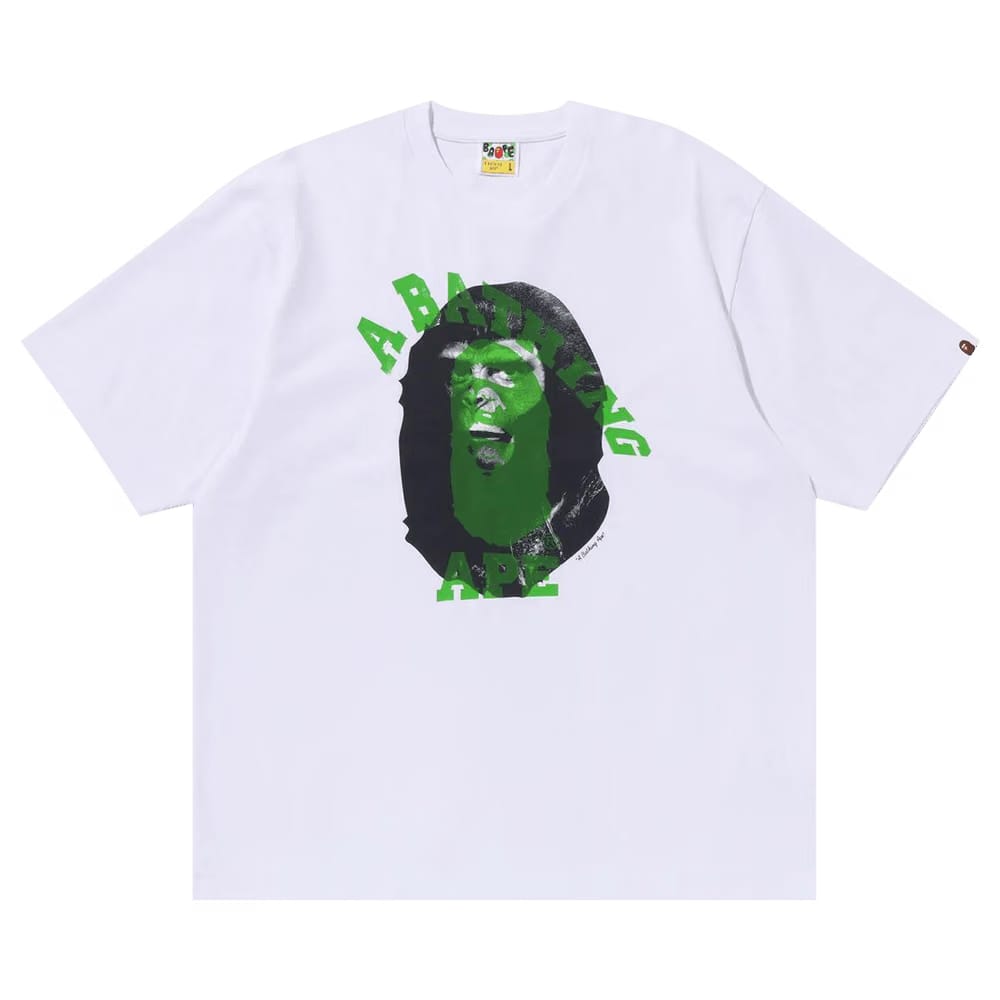 BAPE Ape Head Multi-Print T-Shirt White