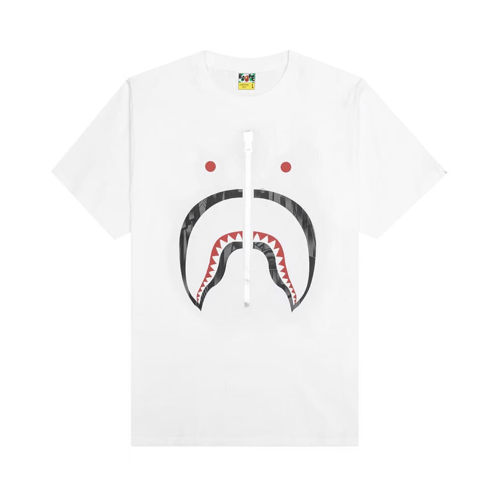 BAPE Speed Racer Shark T-Shirt White/Black