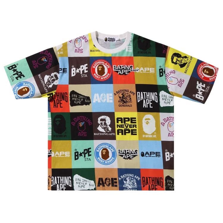 BAPE Classic Logo Relaxed Fit T-Shirt Multicolor