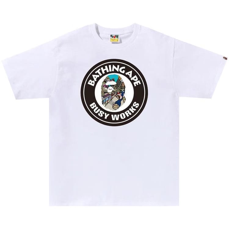 BAPE Comic Art Busy Works T-Shirt White