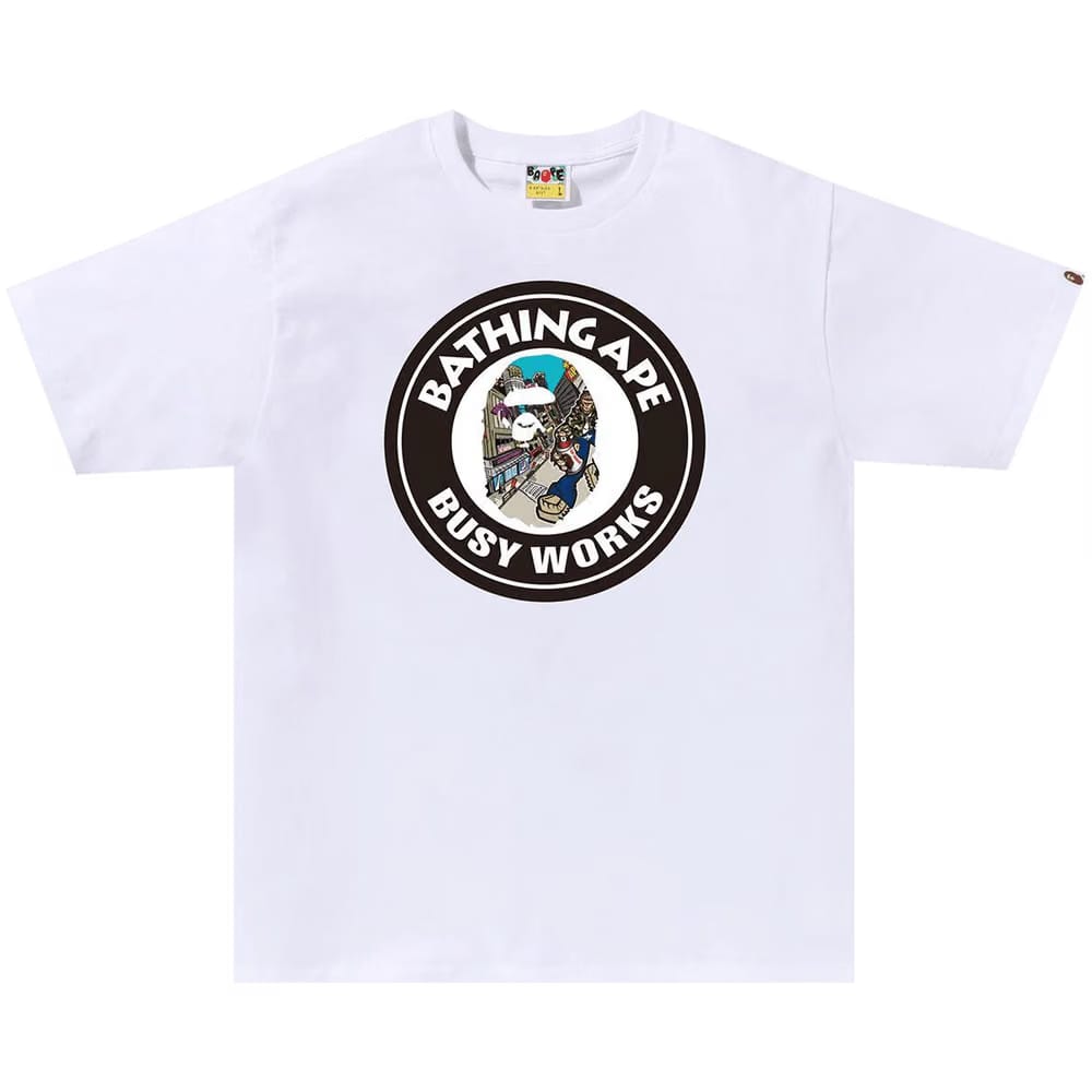 BAPE Comic Art Busy Works T-Shirt White