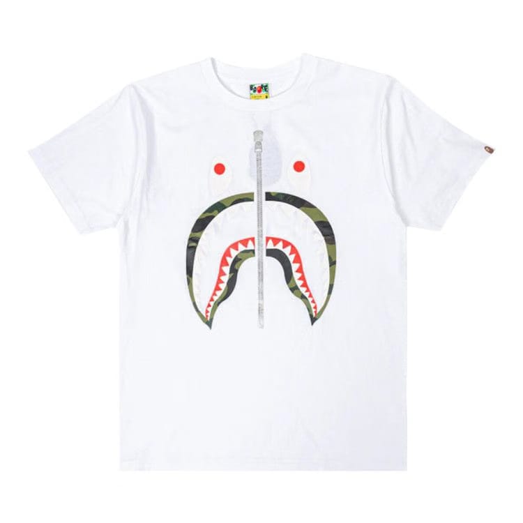 BAPE 1st Camo Shark T-Shirt White/Green