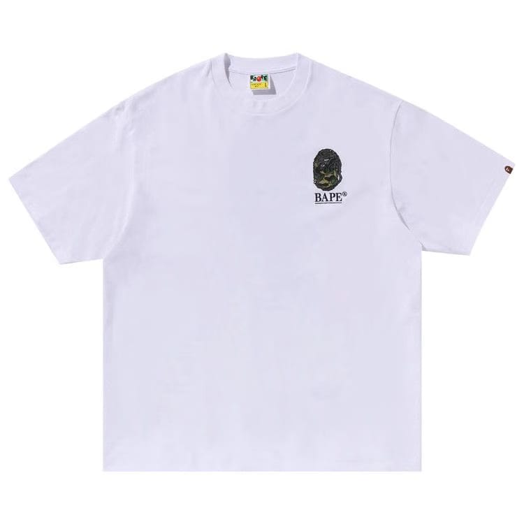 BAPE Camo Stone Ape Head Relaxed Fit T-Shirt White