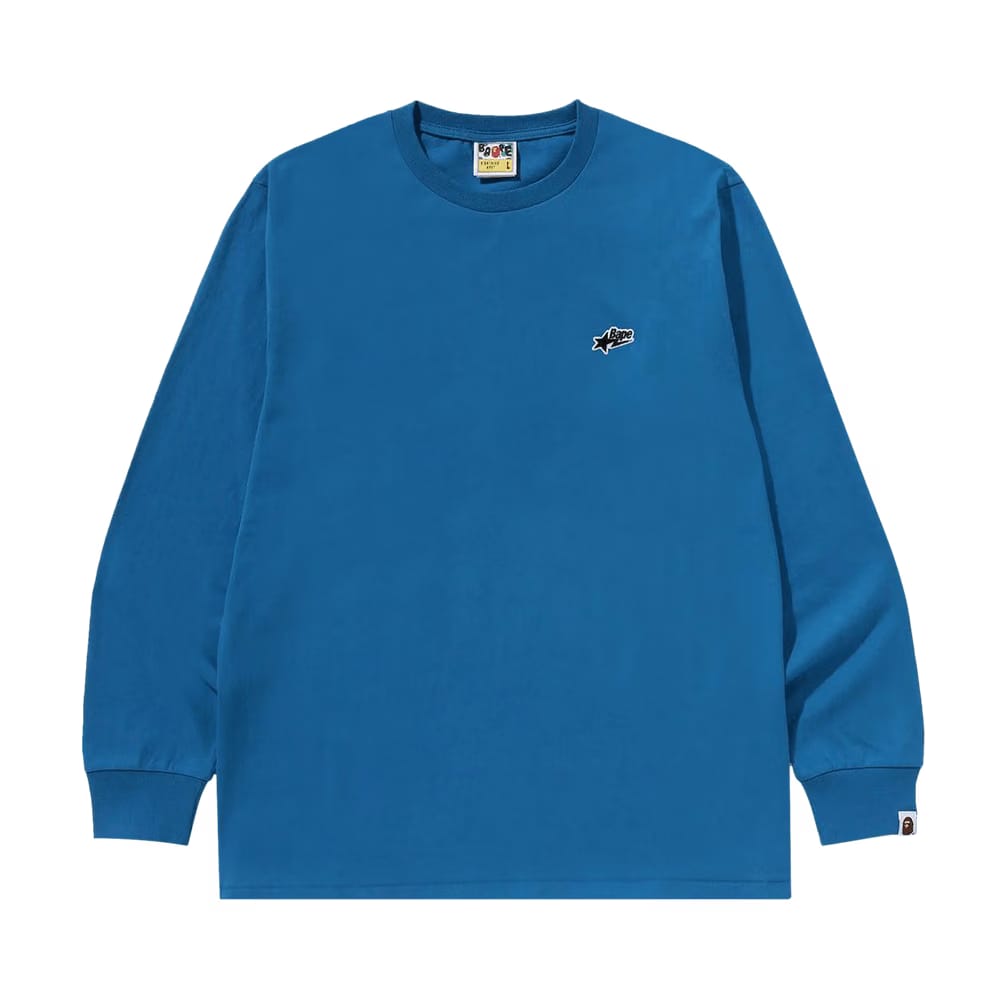 BAPE Sta One Point Long-Sleeve T-Shirt Blue
