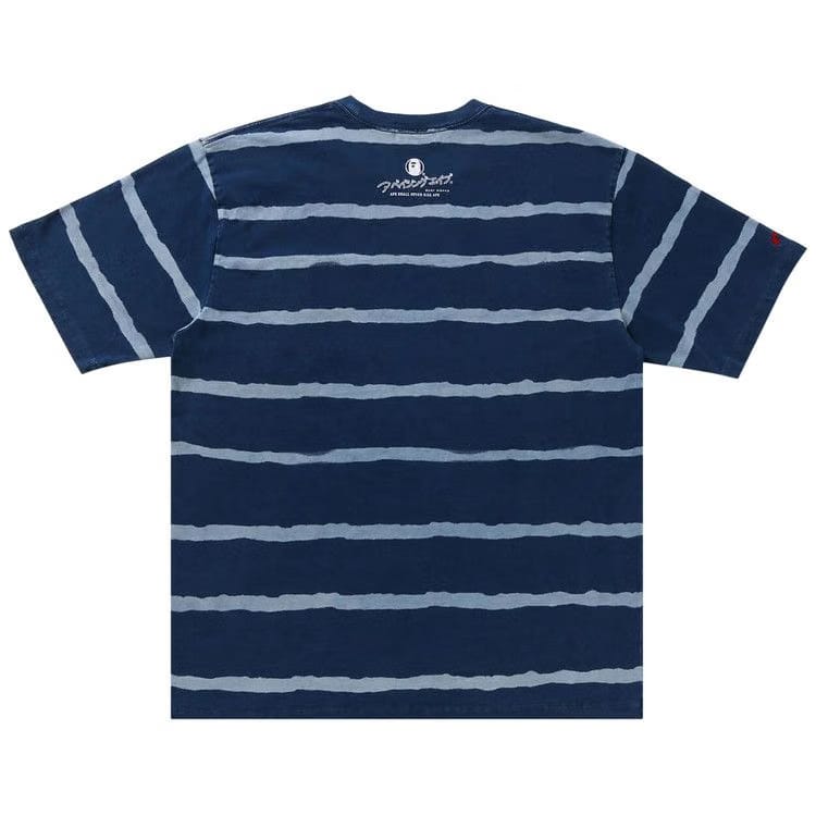 BAPE Discharge Print Relaxed Fit T-Shirt Light Indigo