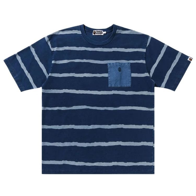 BAPE Discharge Print Relaxed Fit T-Shirt Light Indigo