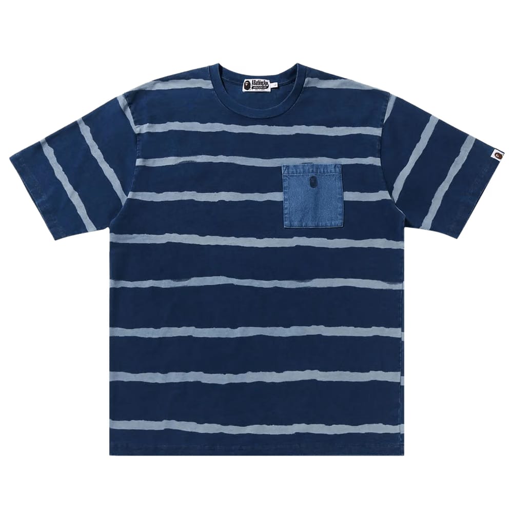 BAPE Discharge Print Relaxed Fit T-Shirt Light Indigo