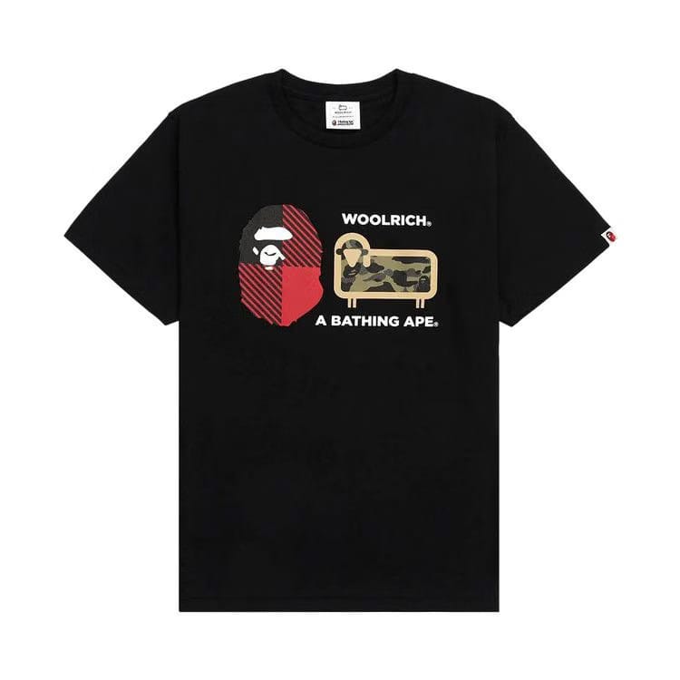 BAPE x Woolrich T-Shirt Black