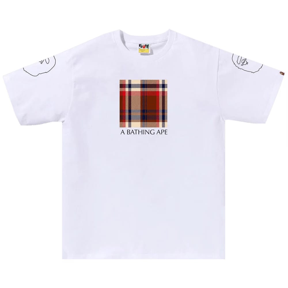 BAPE Check Box T-Shirt White