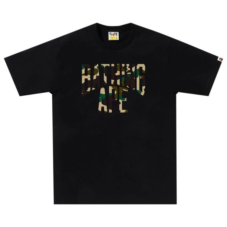 BAPE 1st Camo NYC Logo T-Shirt Black/Yellow