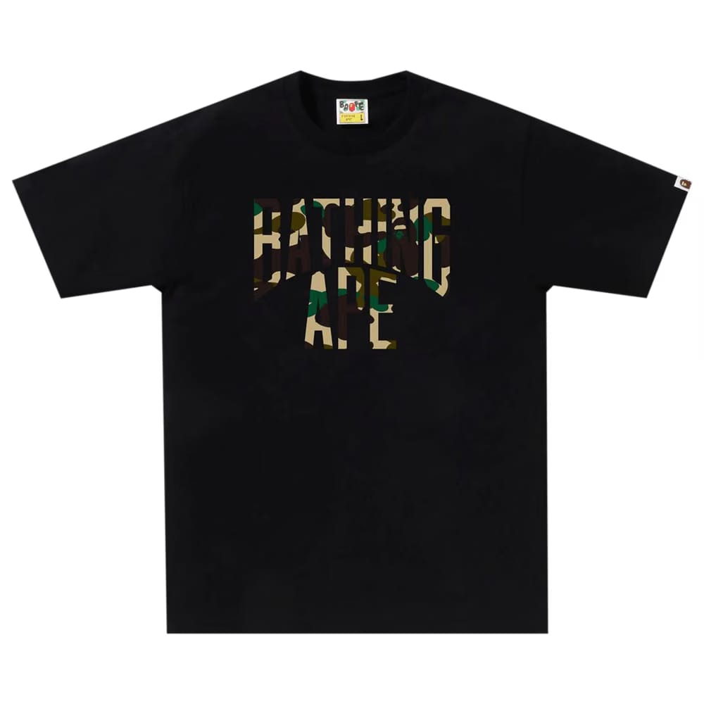 BAPE 1st Camo NYC Logo T-Shirt Black/Yellow