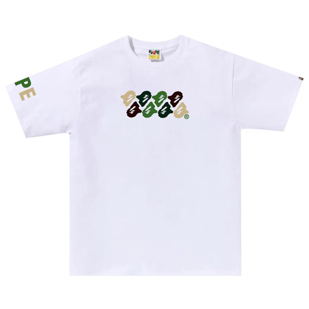 BAPE ABC Camo T-Shirt White/Green